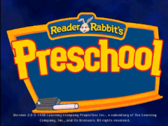 Reader Rabbit Preschool Title Screen